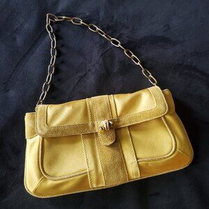 NEW Vintage J.Crew Velvet Handbag Clutch  Gold Elegant